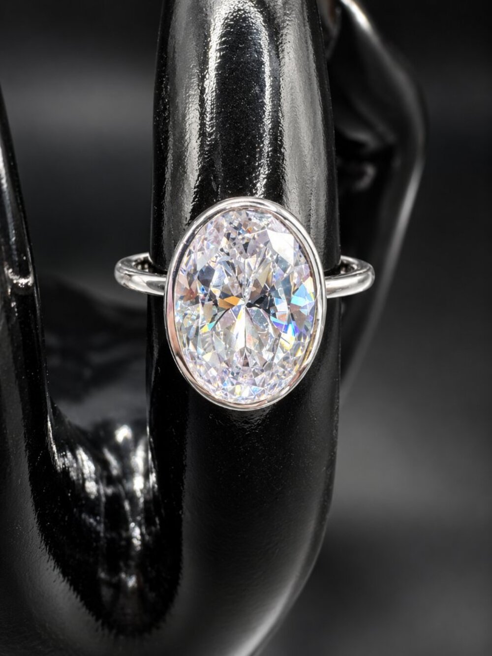 BP Beveled CZ Diamond Ring